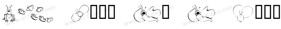 KR Cute As A Bug字体转换
